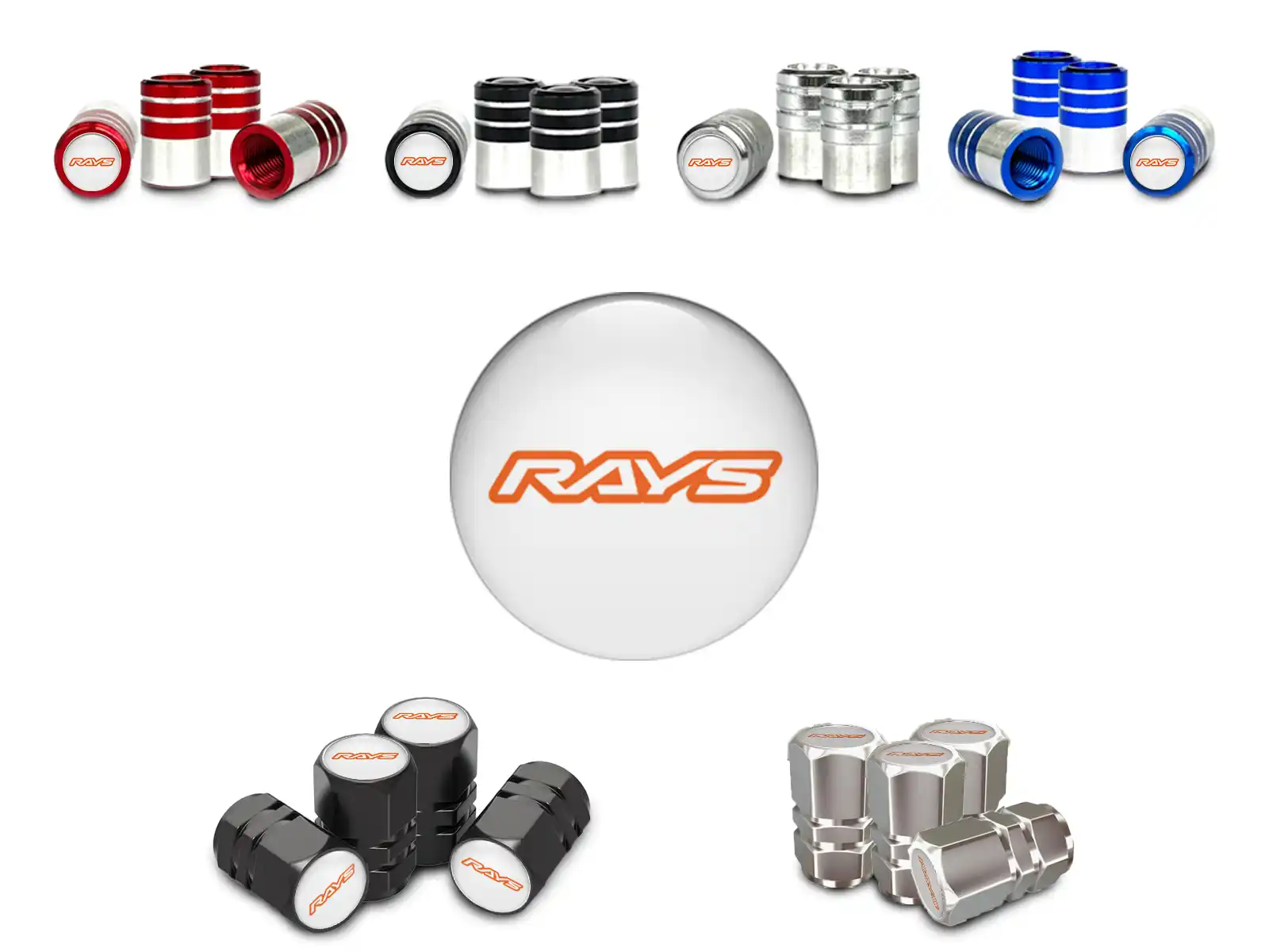Rays Protections Valve Pneus SUV Style Haut de Gamme
